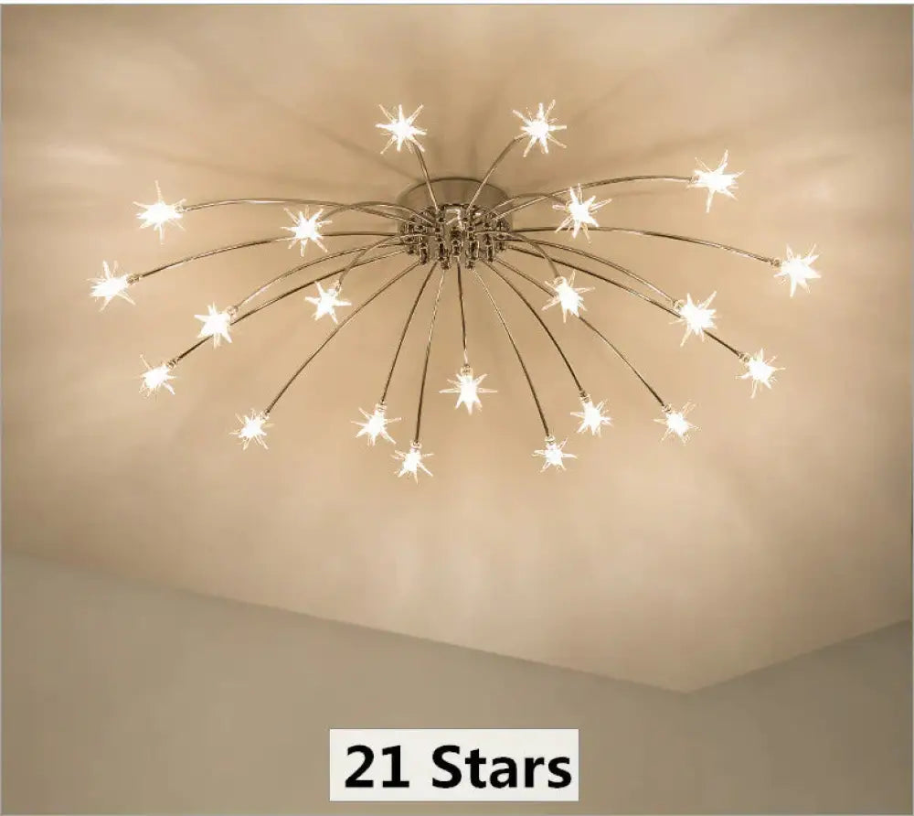 Fashion Ceiling Lights Led Lamp Iron Galss Indoor Lighting All Stars G4 Bedroom Living Room Hotel