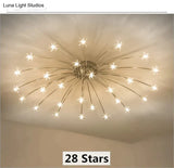 Fashion Ceiling Lights Led Lamp Iron Galss Indoor Lighting All Stars G4 Bedroom Living Room Hotel