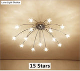 Fashion Ceiling Lights Led Lamp Iron Galss Indoor Lighting All Stars G4 Bedroom Living Room Hotel