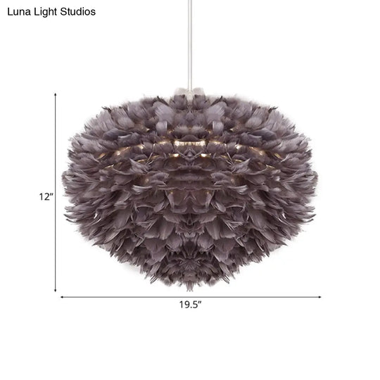 Feather Pendant Light: Modern Style Ceiling Fixture