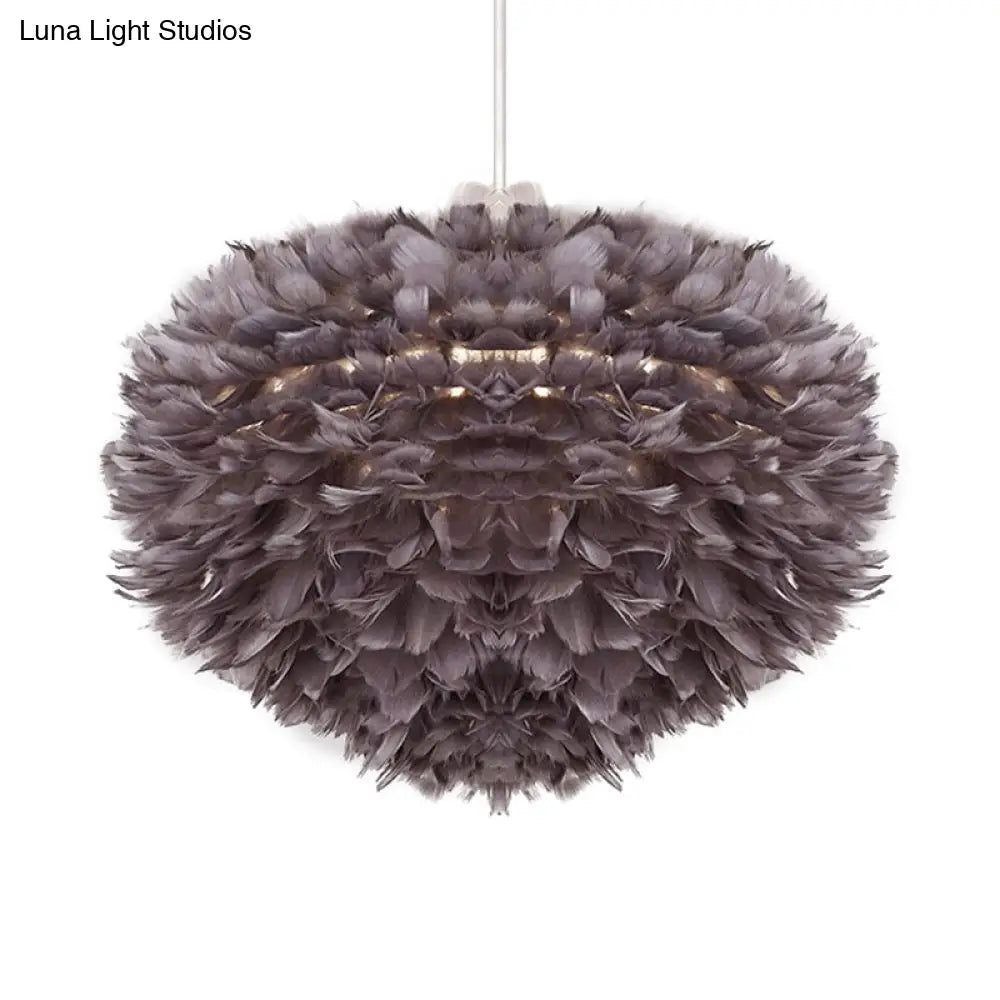 Feather Pendant Light: Modern Style Ceiling Fixture