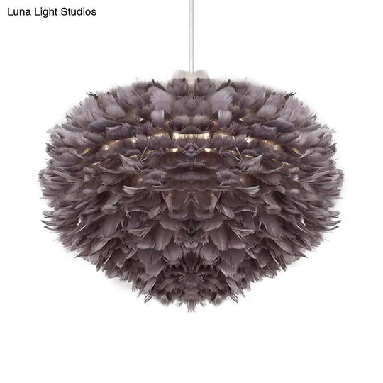 Feather Pendant Light: Modern Style Ceiling Fixture