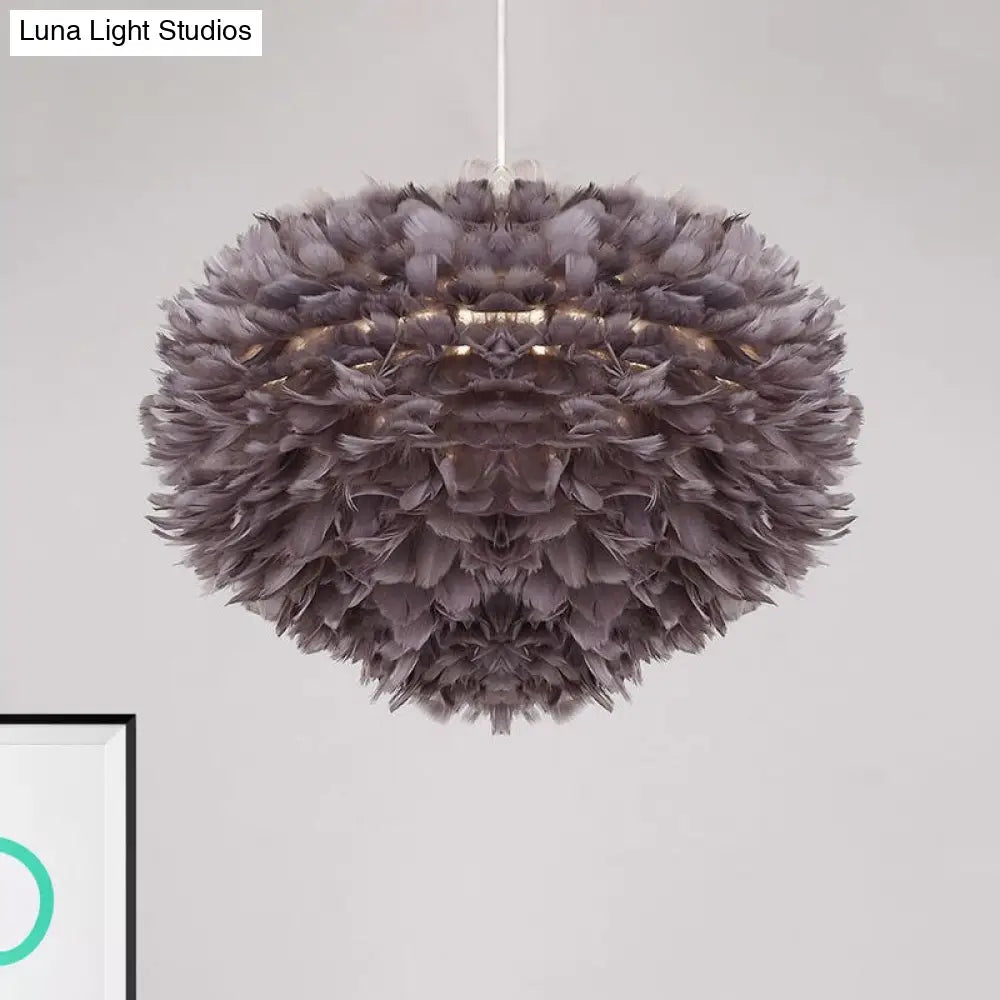 Feather Pendant Light: Modern Style Ceiling Fixture