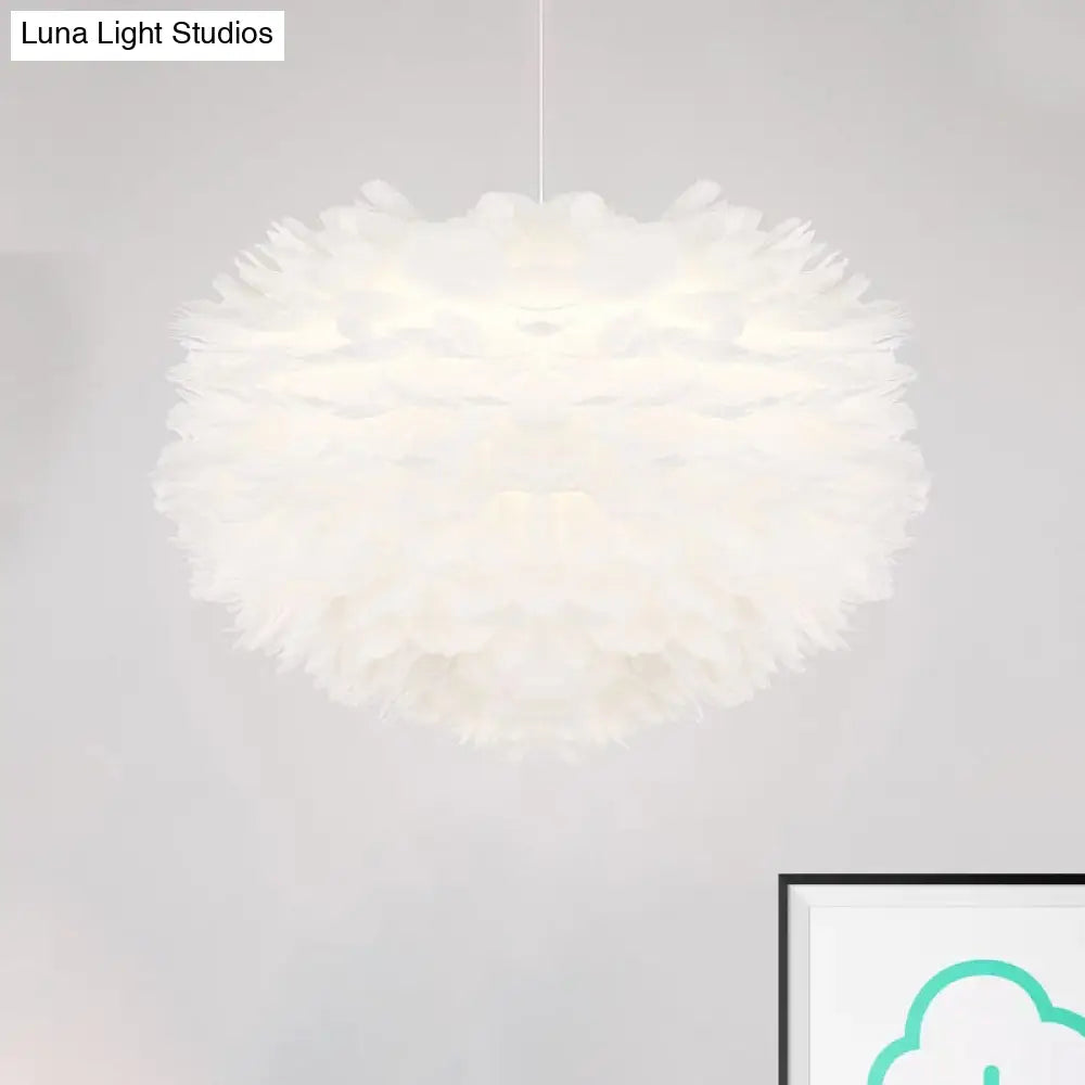 Feather Pendant Light: Modern Style Ceiling Fixture