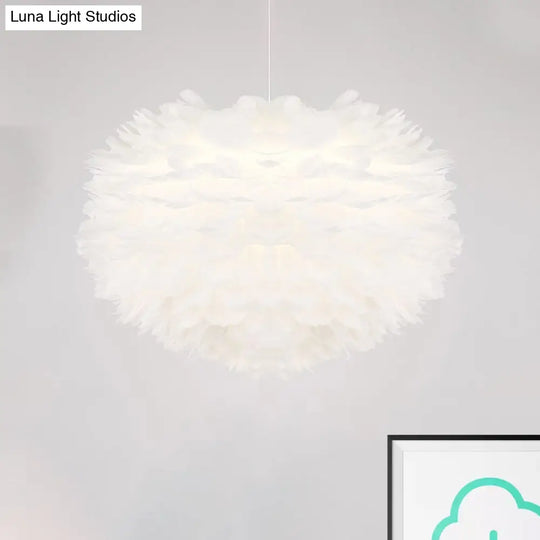 Feather Pendant Light: Modern Style Ceiling Fixture