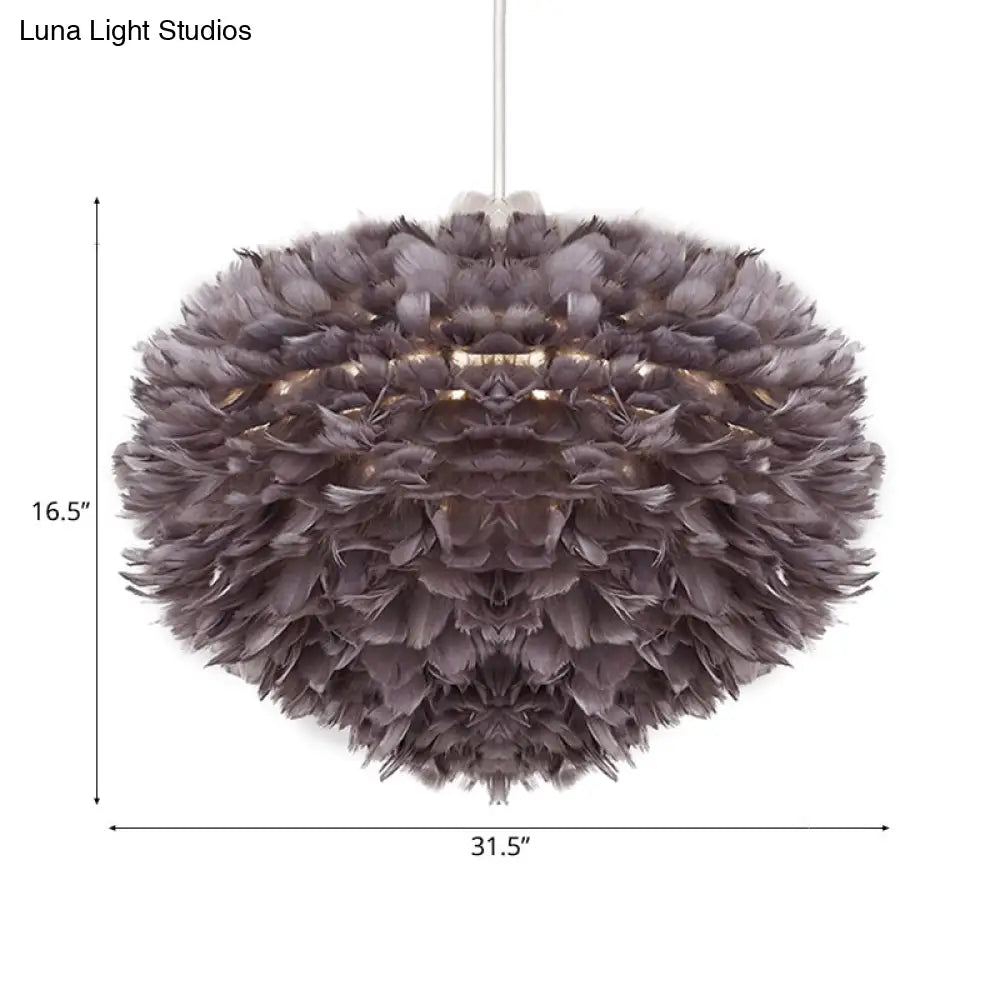 Feather Pendant Light: Modern Style Ceiling Fixture