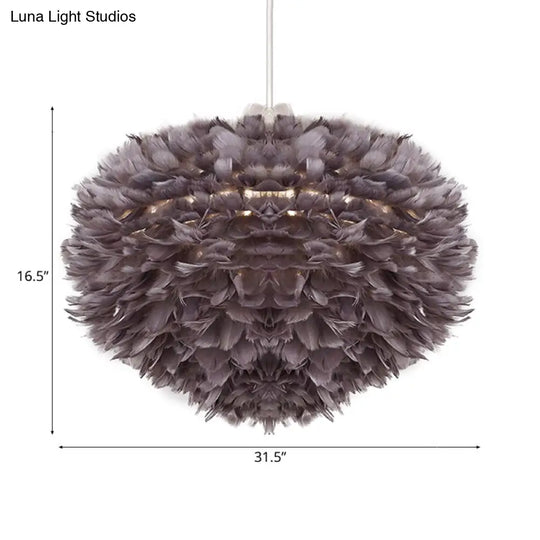 Feather Pendant Light: Modern Style Ceiling Fixture