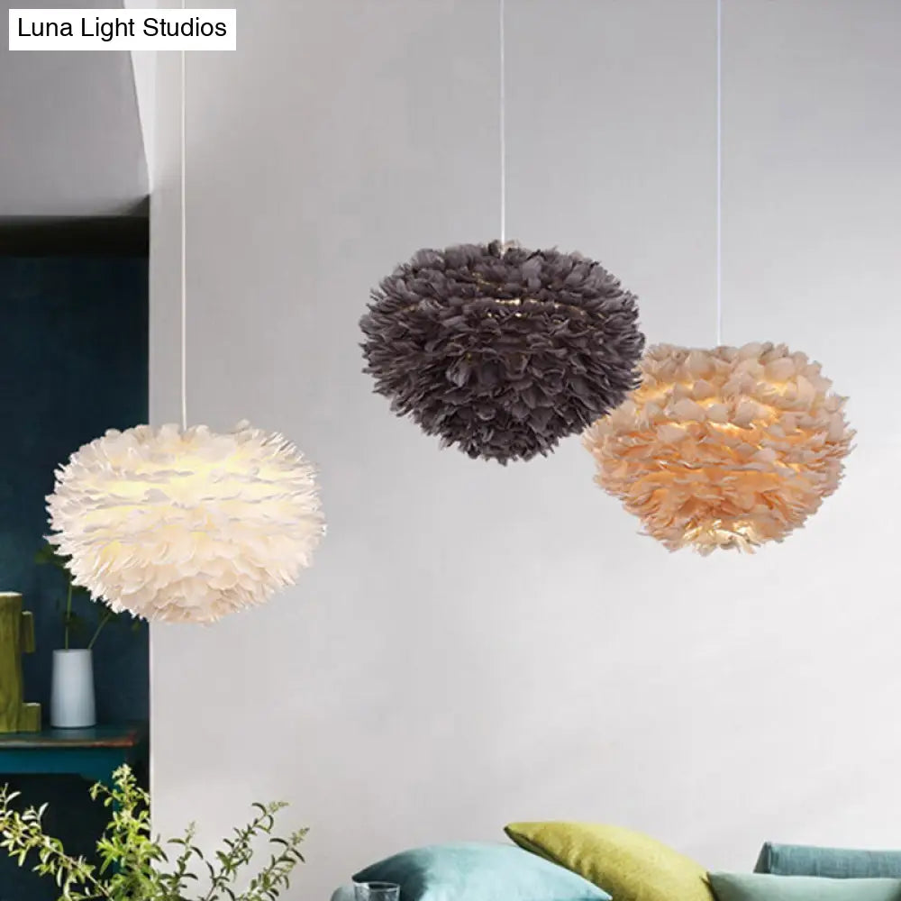 Feather Pendant Light: Modern Style Ceiling Fixture