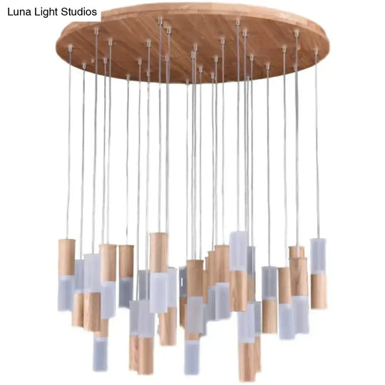 Fiela - Modern Wood Chandelier