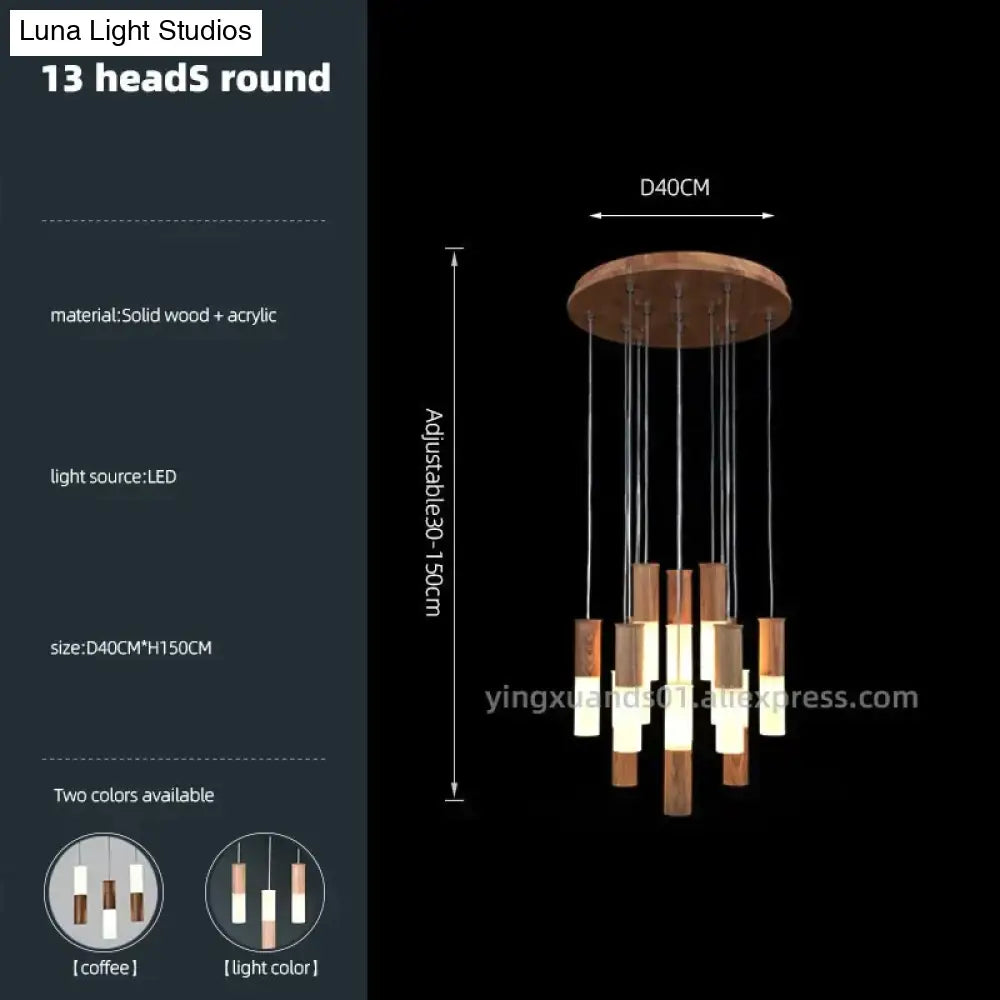 Fiela - Modern Wood Chandelier