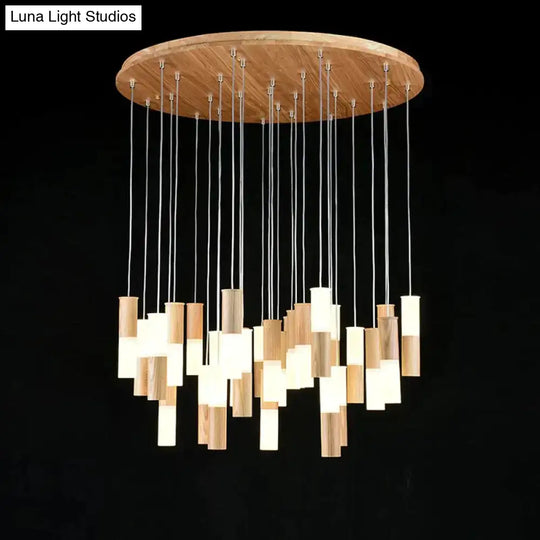 Fiela - Modern Wood Chandelier