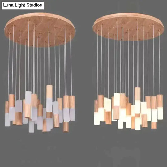 Fiela - Modern Wood Chandelier