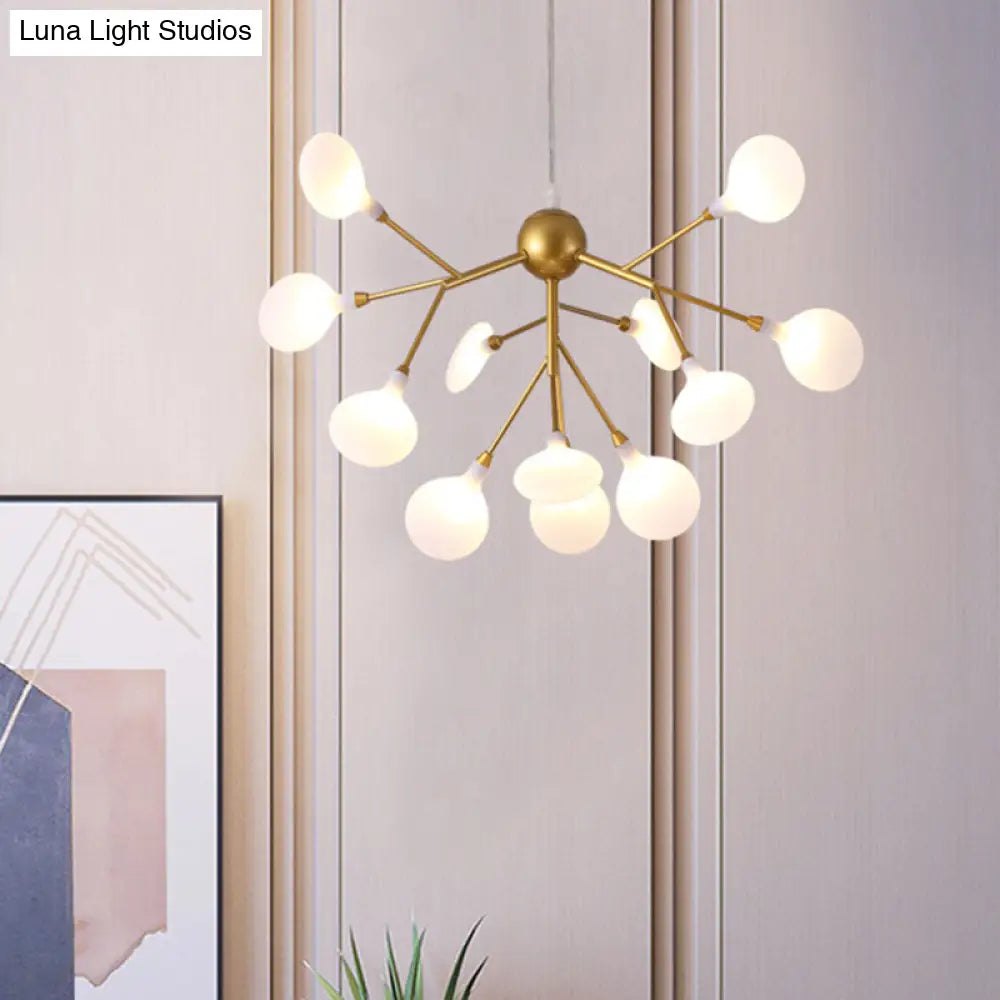 Firefly Chandelier: Minimalist Led Acrylic Suspension Light For Clothing Shops