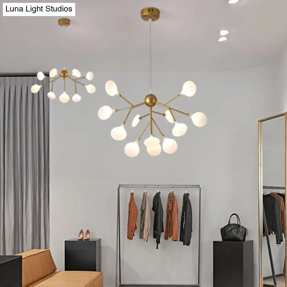 Firefly Chandelier: Minimalist Led Acrylic Suspension Light For Clothing Shops