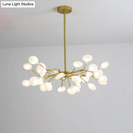 Modern Nordic Style Acrylic Firefly Led Suspension Light For Living Room 30 / Gold