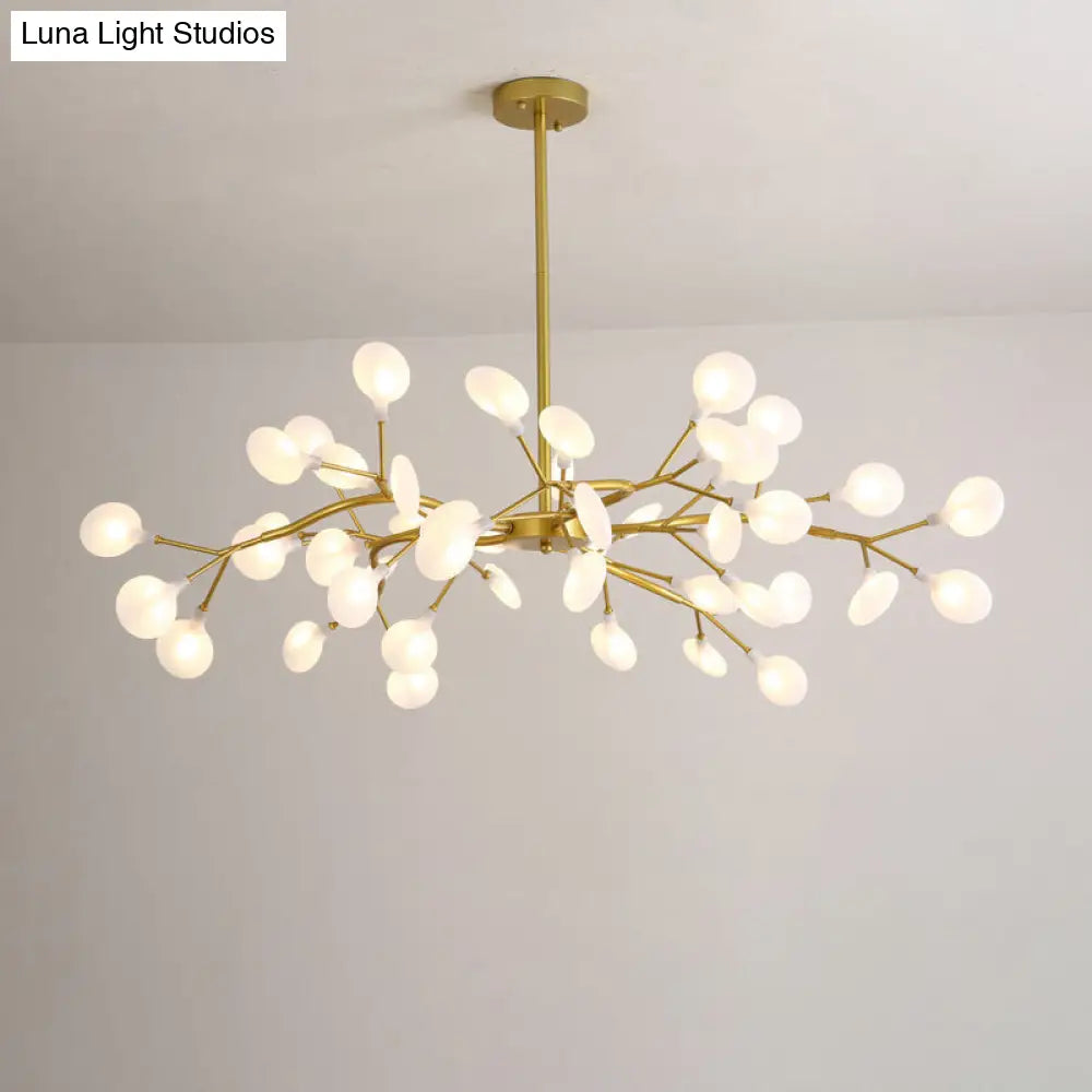 Modern Nordic Style Acrylic Firefly Led Suspension Light For Living Room 45 / Gold