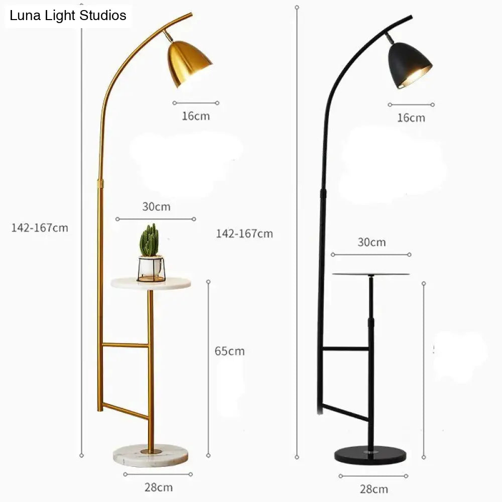 Floor Lamp Modern Simple Living Room Bedroom Study Dining Office Led Tea Table Bedside Black +