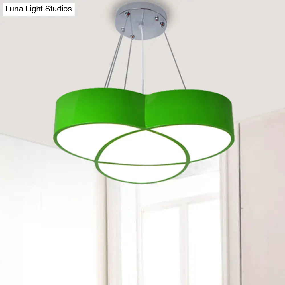 Flower Pendant Light - Creative Metal & Acrylic Lamp For Nursing Room