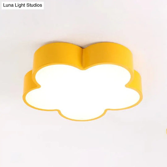 Flower-Shaped Led Ceiling Light For Kids Bedroom
