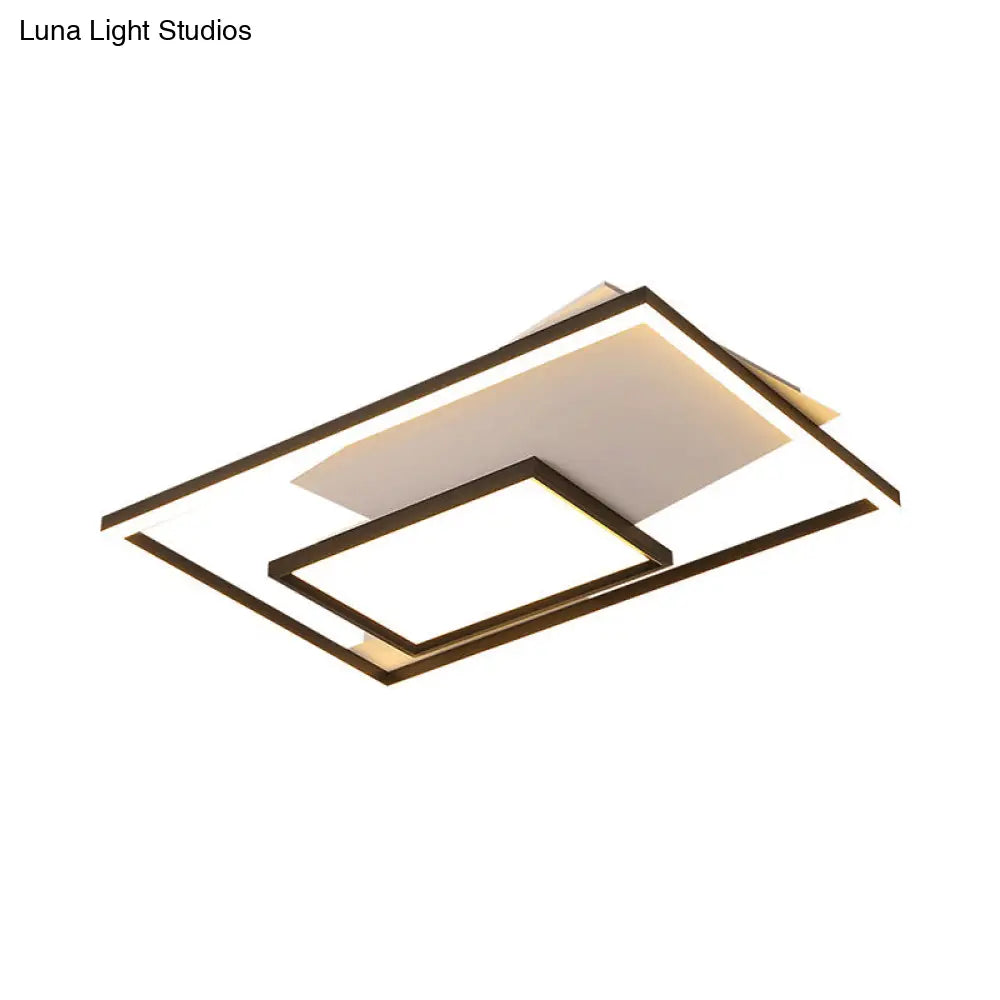 Flush Mount Led Rectangle Ceiling Light