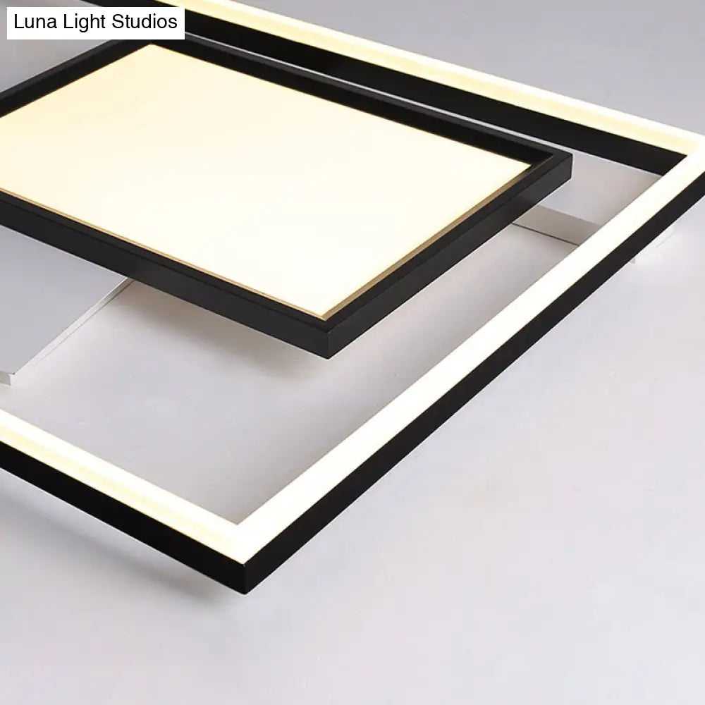 Flush Mount Led Rectangle Ceiling Light