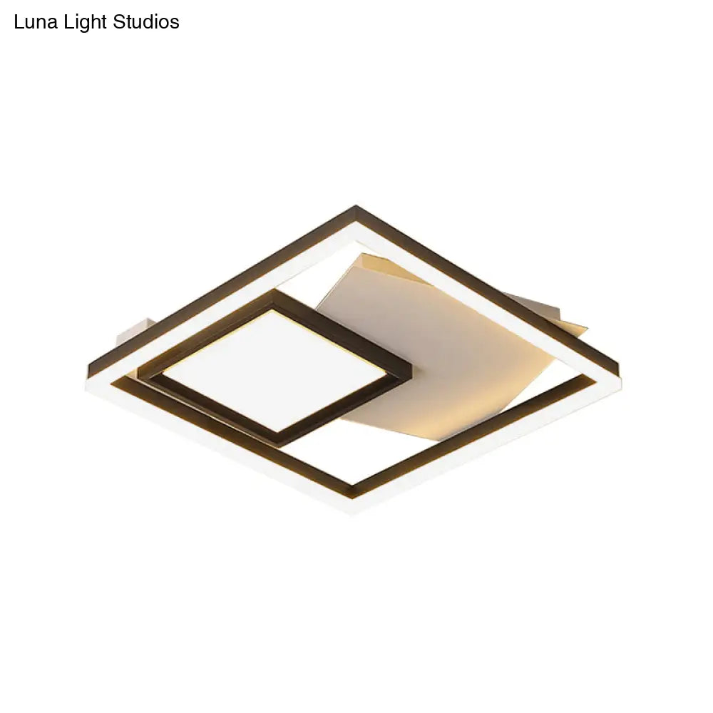 Flush Mount Led Rectangle Ceiling Light