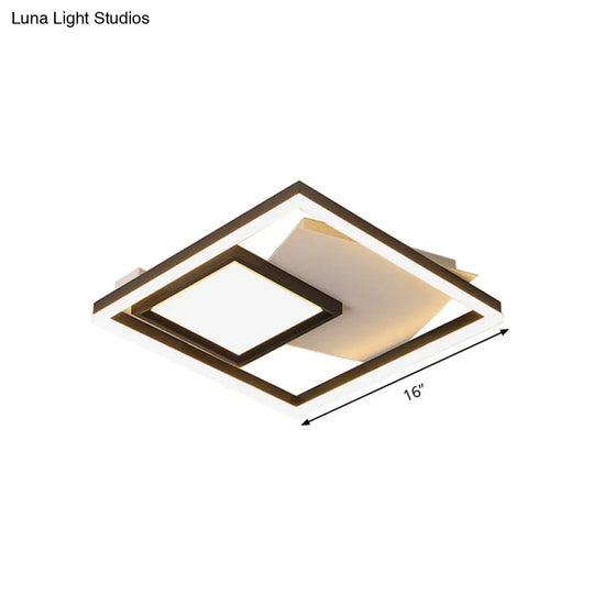 Flush Mount Led Rectangle Ceiling Light