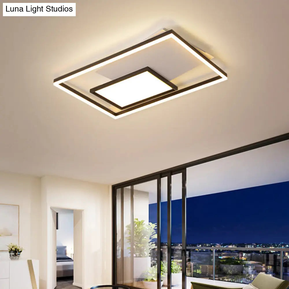 Flush Mount Led Rectangle Ceiling Light