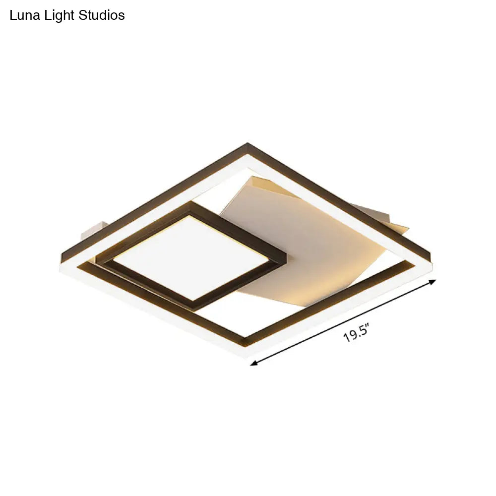 Flush Mount Led Rectangle Ceiling Light