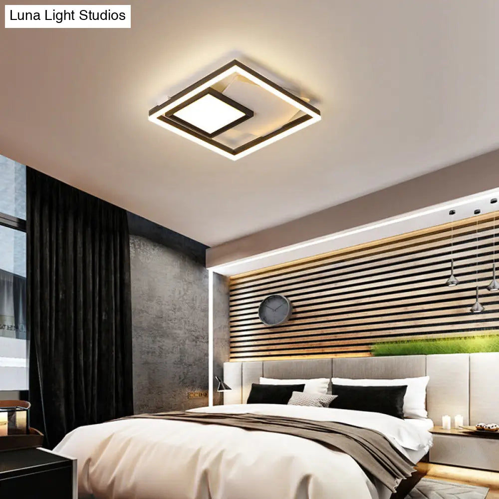 Flush Mount Led Rectangle Ceiling Light