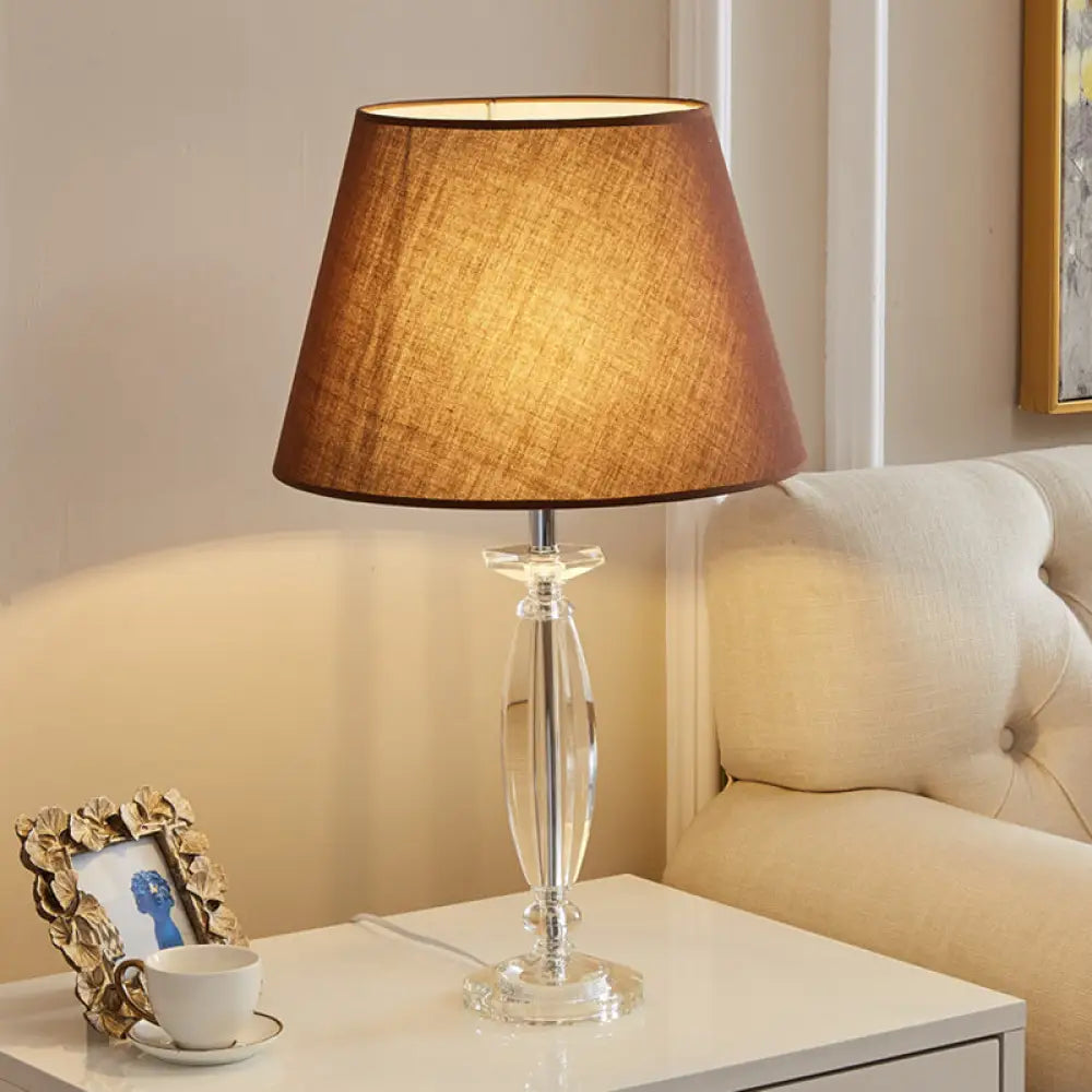 Francesca - White/Flaxen/Coffee Table Lamp Coffee