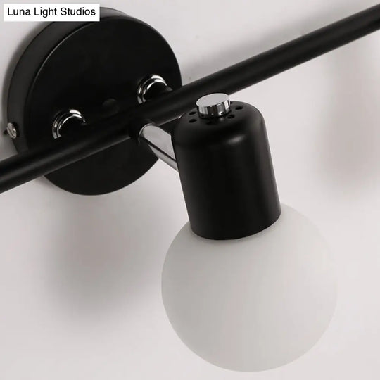 Frosted Glass Wall Lights For Bathroom Vanity With American Design - Ideal Wash Basin