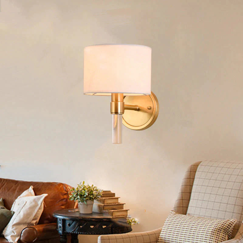 Full Copper Post-modern Wall Lamp Simple Beautiful Nordic Copper Wall Lamp Living Room Study Bedroom Model Room Lamps