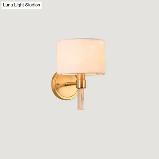 Full Copper Post-Modern Wall Lamp Simple Beautiful Nordic Living Room Study Bedroom Model Lamps