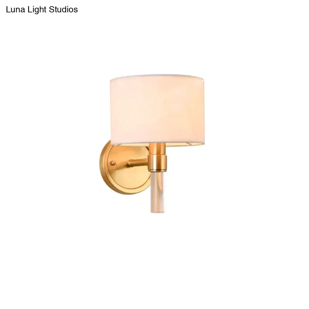 Full Copper Post-Modern Wall Lamp Simple Beautiful Nordic Living Room Study Bedroom Model Lamps