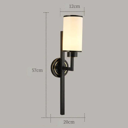Full Copper Wall Lamp Simple Classic Bedroom Led Head Tv Background Stairwell Black-Rass-Rub-Gold