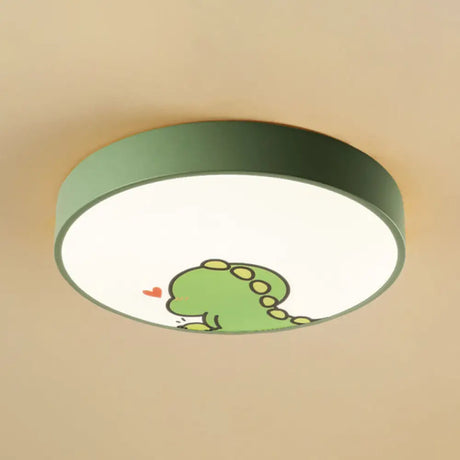 Fun Cartoon Pattern Led Flush Mount Ceiling Light For Kids Bedrooms