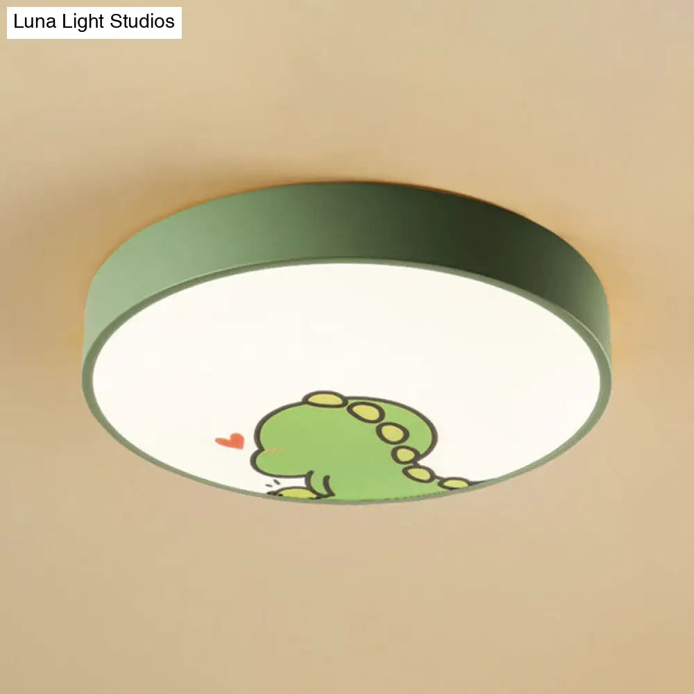 Fun Cartoon Pattern Led Flush Mount Ceiling Light For Kids’ Bedrooms