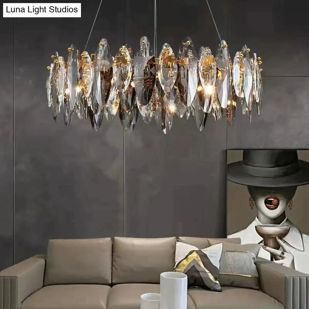 Genesis - Modern Luxury Crystal Chandelier Round/Wave Design