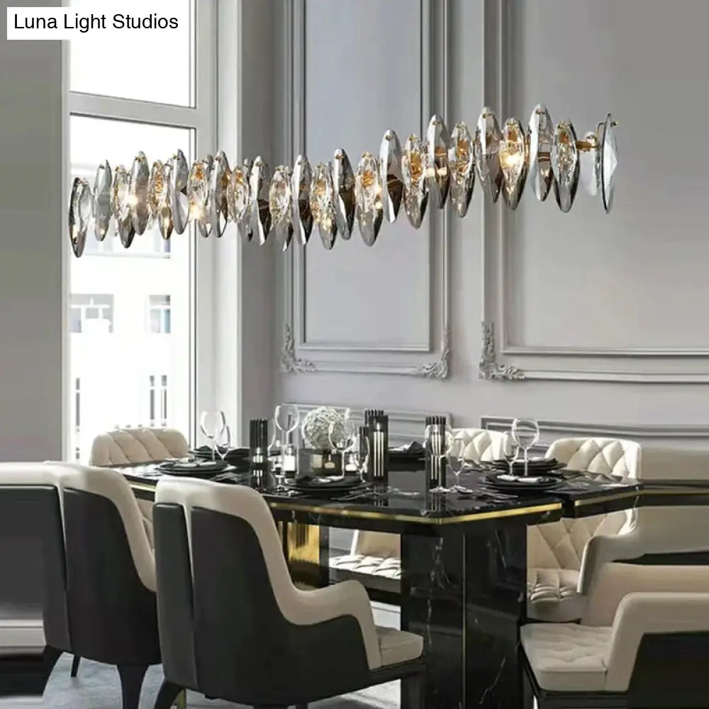 Genesis - Modern Luxury Crystal Chandelier Round/Wave Design