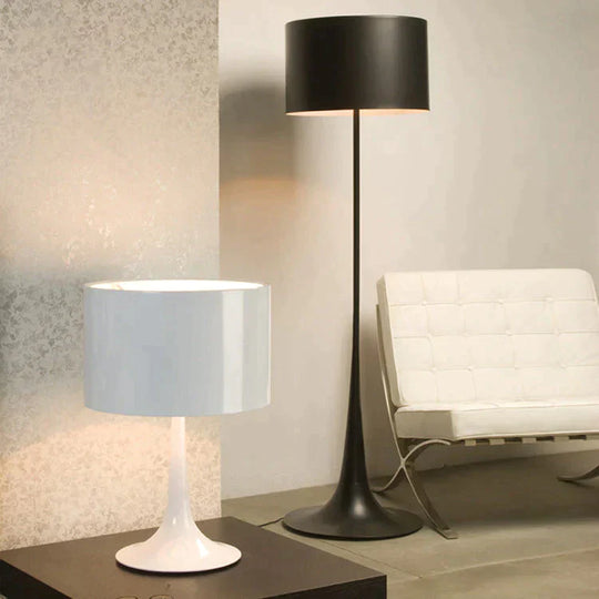 Gentleman Floor Lamp Creative Simple Living Room Hotel Bedside Post Modern Iron Night Large / Black