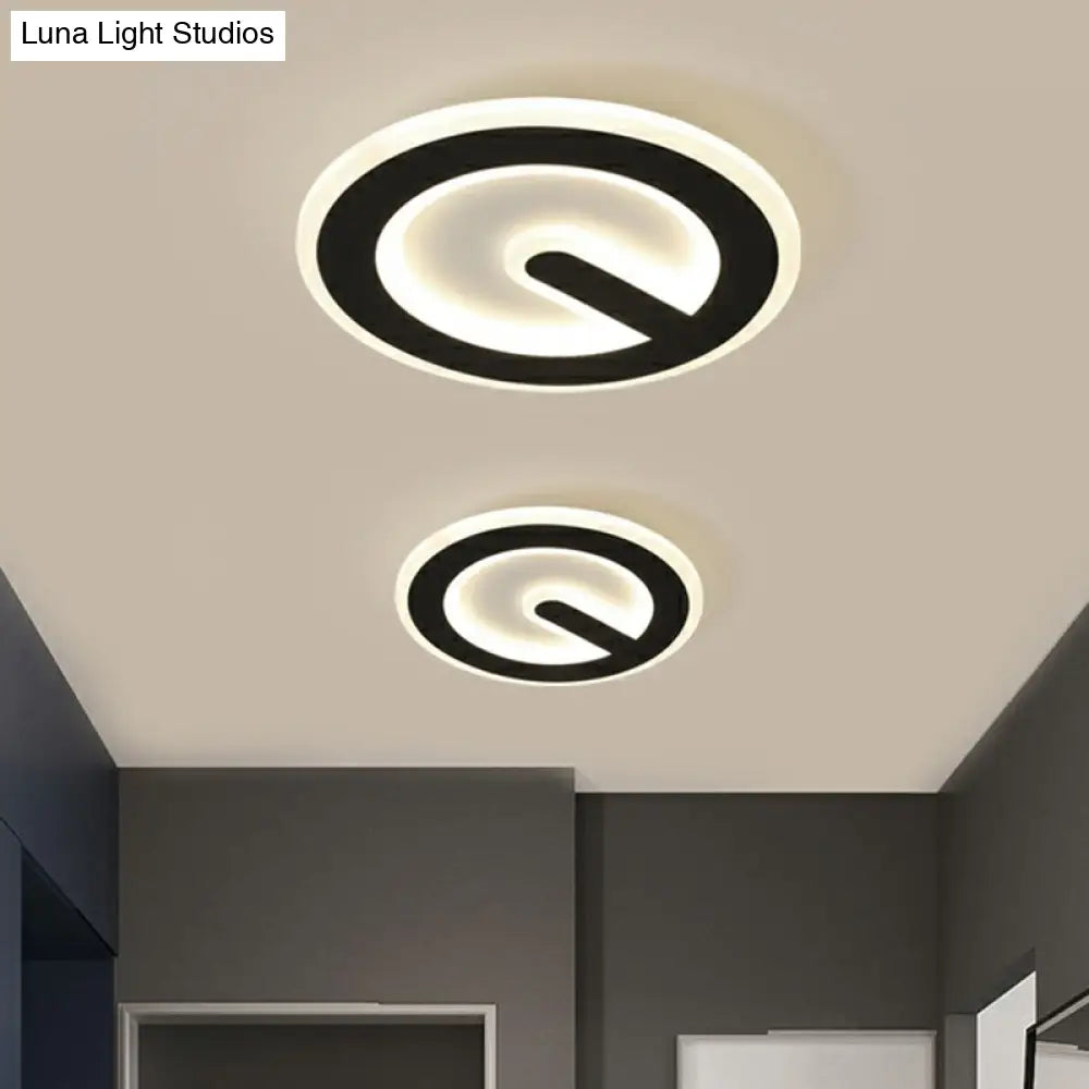 Geometric Ceiling Flush Mount Nordic Metal Foyer Led Light - Small Size