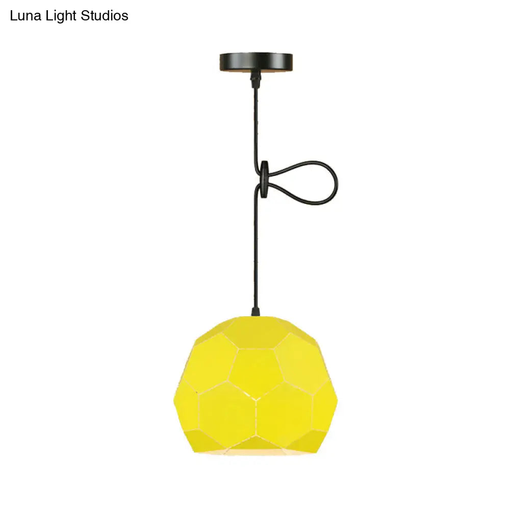 Geometric Nordic Style Metal Pendant Lamp In 5 Colors