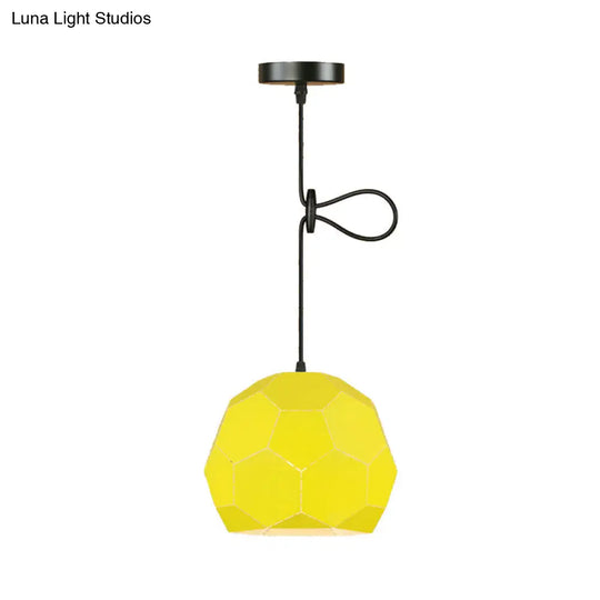 Geometric Nordic Style Metal Pendant Lamp In 5 Colors