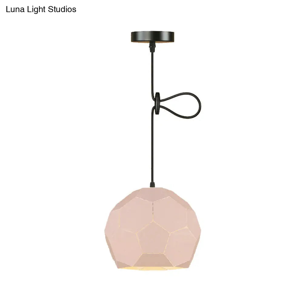 Geometric Nordic Style Metal Pendant Lamp In 5 Colors