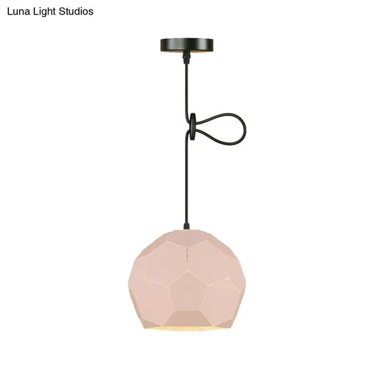 Geometric Nordic Style Metal Pendant Lamp In 5 Colors