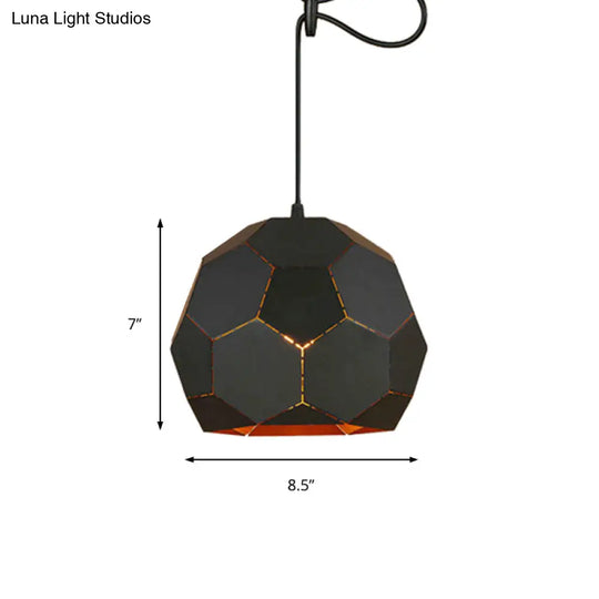 Geometric Nordic Style Metal Pendant Lamp In 5 Colors