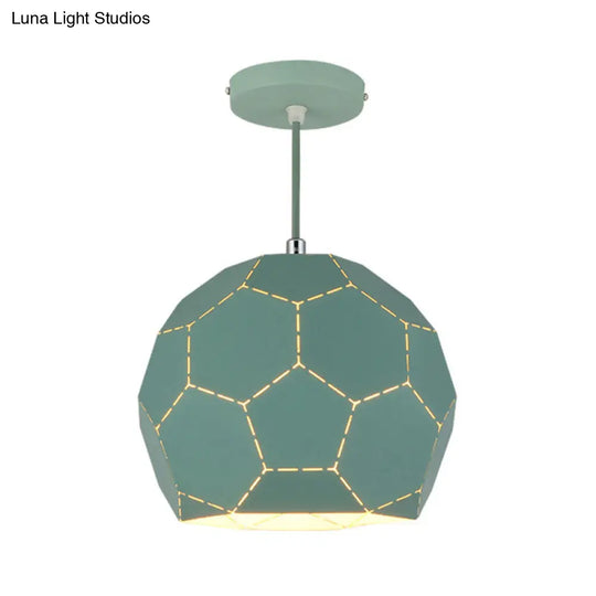 Nordic Geometric Hanging Light Fixture In Multiple Vibrant Colors