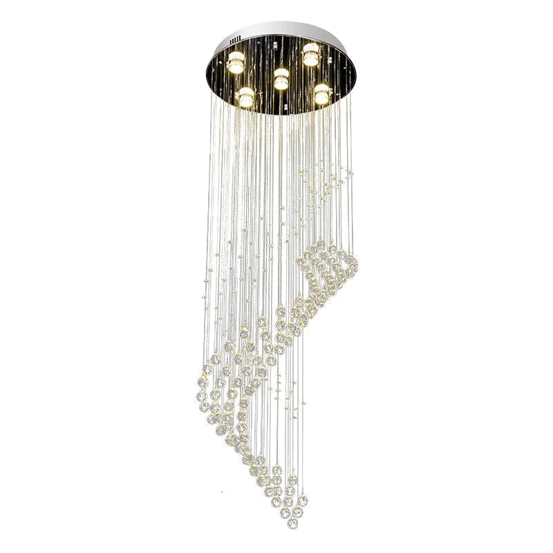 Gloria - Modern Staircase Crystal Chandelier