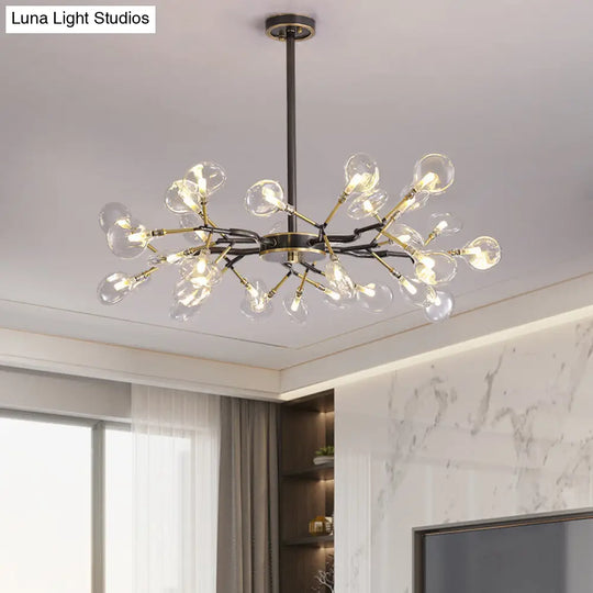 Glowworm Chandelier - Postmodern Acrylic Hanging Light For Dining Room